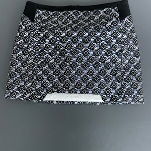 Maje Monochrome Geometric Pencil Skirt